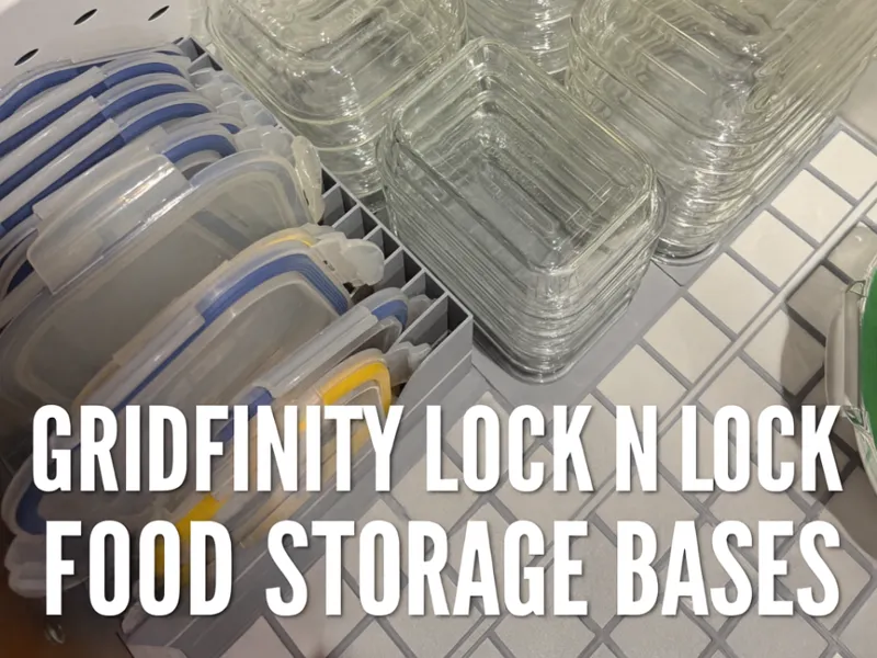 Gridfinity Lock N Lock Storage Bases