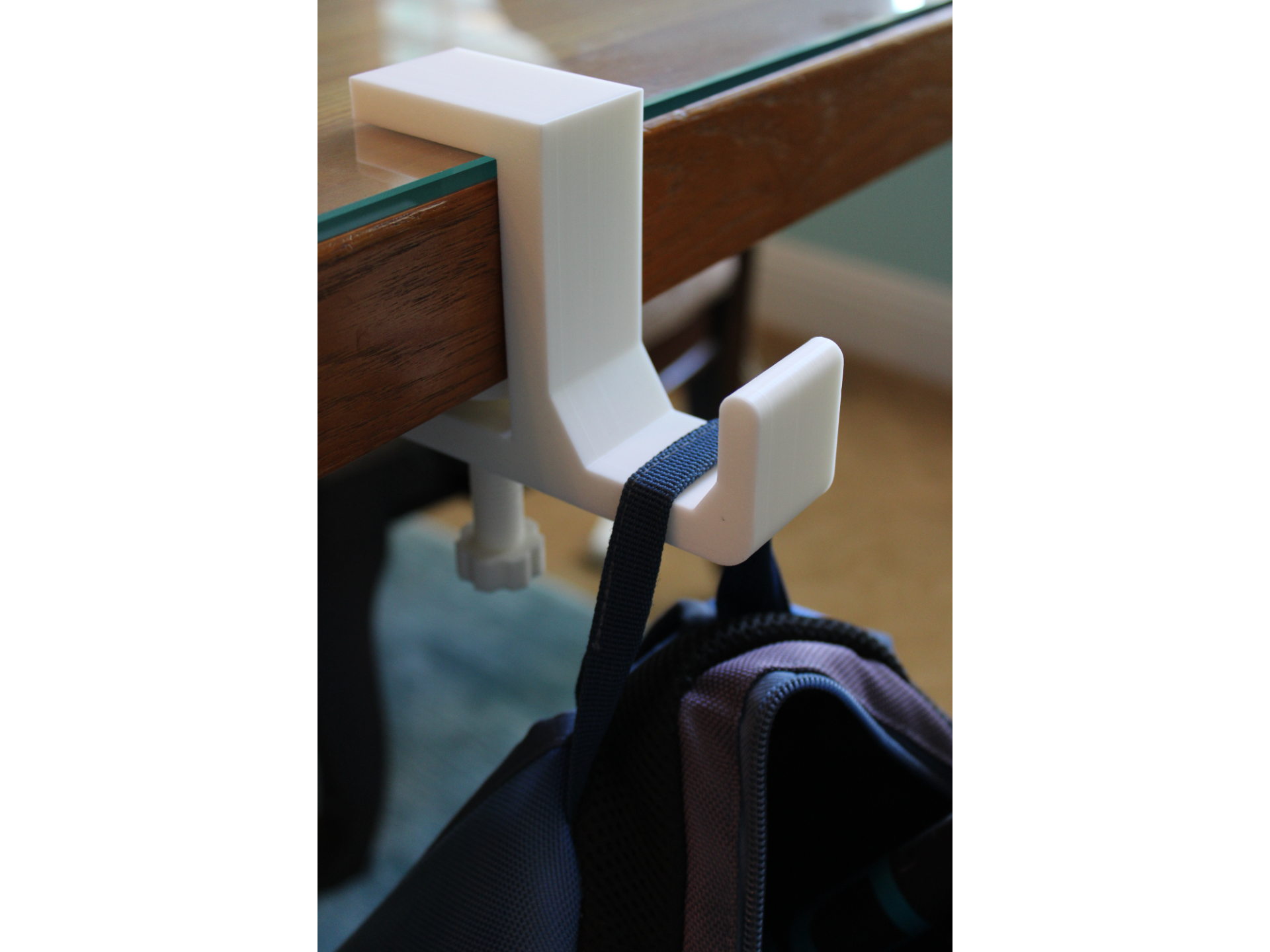 Strong Adjustable Accessory Desk Hook (Easy Screw)