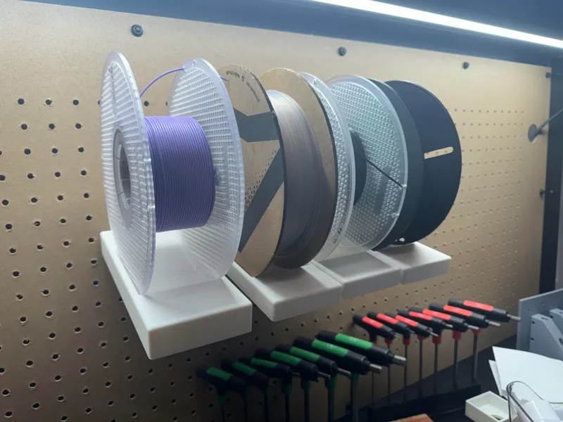Pegboard  Filament Spool Holder