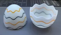 Colored Waves. 10x eggs, 3 colors, 0.16mm layer height