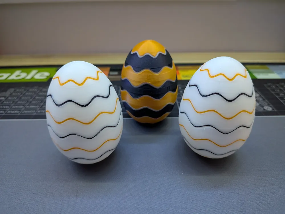 Easter Egg wave - Free 3D Print Model - MakerWorld