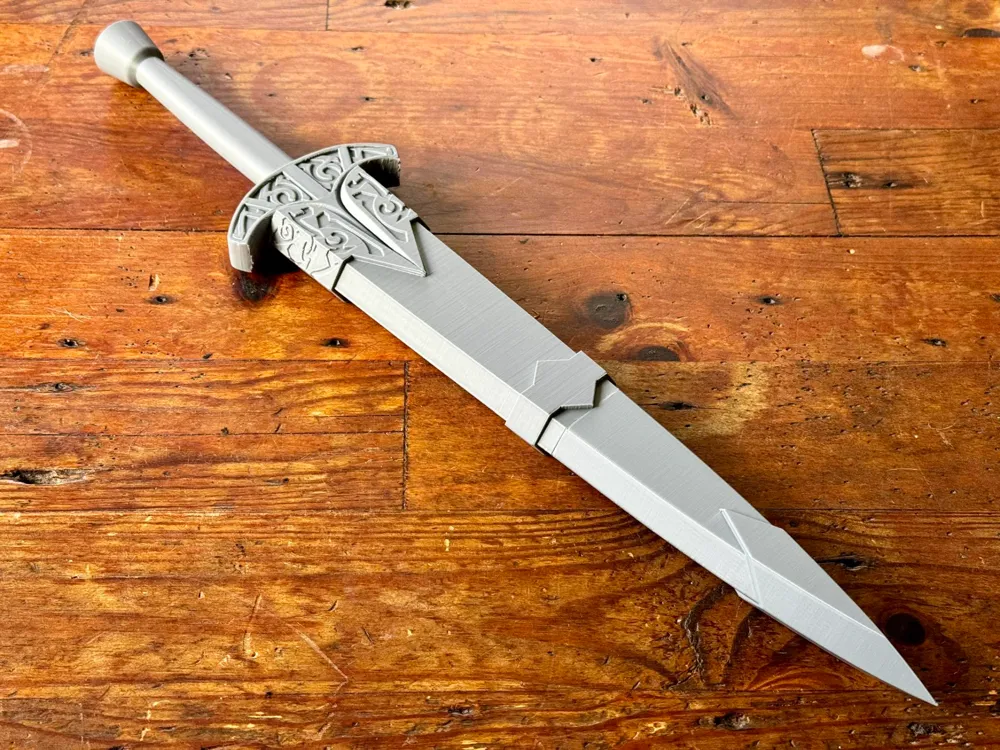 Skyrim Steel Dagger and Sheath - Free 3D Print Model - MakerWorld