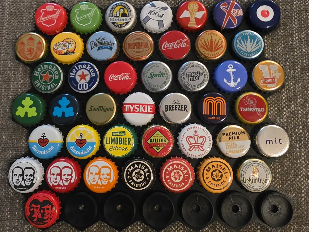 World Model Collection Bottle Cap Collection Plate - Free 3D Print Model - MakerWorld