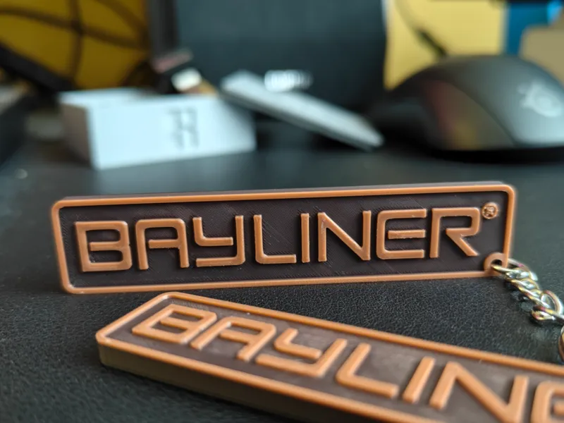 Bayliner Keychain Pendant 3D Model
