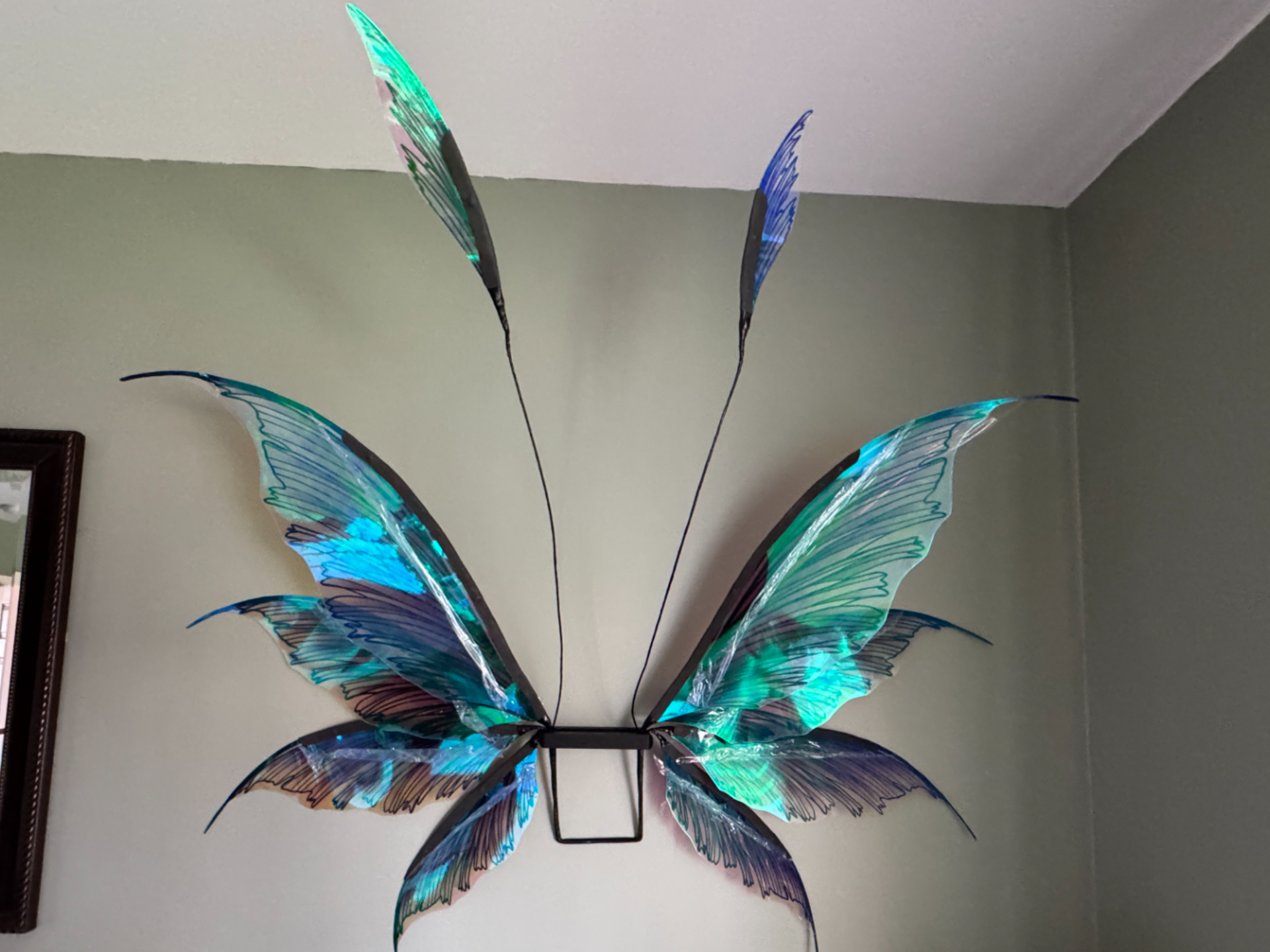 Wall Mount for Ren fairy Wings with Screw Holes