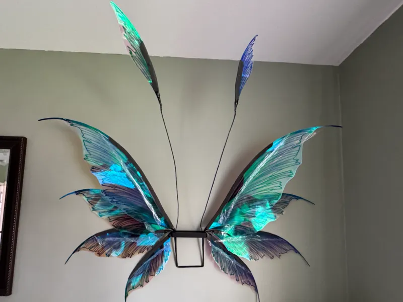 Wall Mount for Ren fairy Wings with Screw Holes