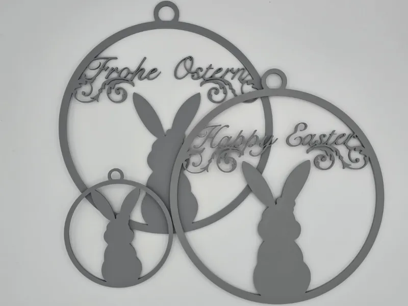 Ornaments / Loop Set - Frohe Ostern & Happy Easter