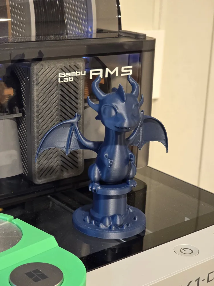 Printmon Blue Dragon PrintMon by DigiDavis MakerWorld: Download Free 3D Models
