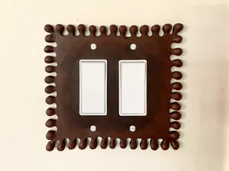 blobby double gang switch cover