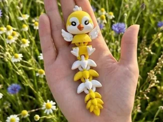 Cute Fluffy Flexi Easter Chick
