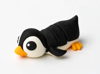 new version of the penguin with colors