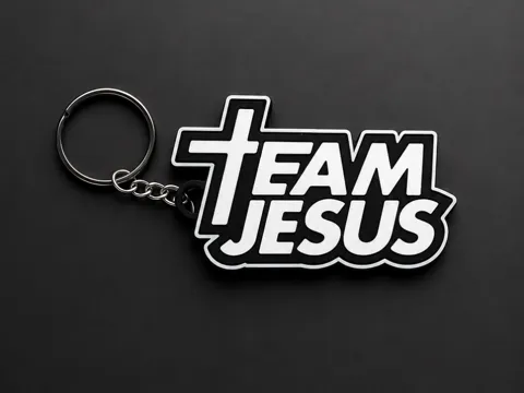 Llavero: TEAM JESUS keychain — referencia de MakerWorld