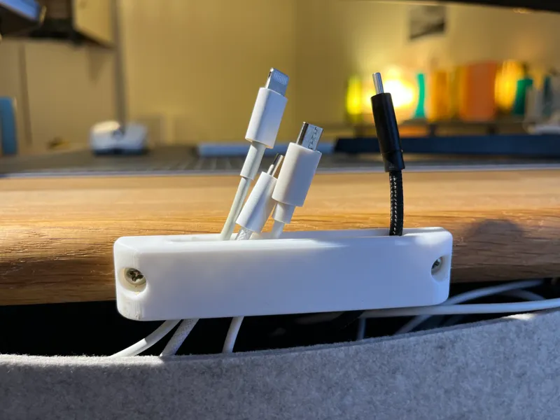 Desktop Cable Organizer/Guide/Dock | by catchworks