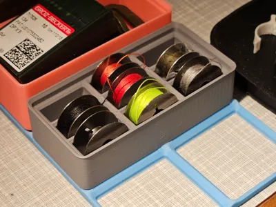 3x3 Pfaff Bobbin holder for Gridfinity