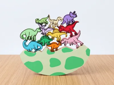 Dinosaur Stacking Toy