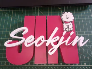 BTS Jin - 3D Dimensional Letter Sign