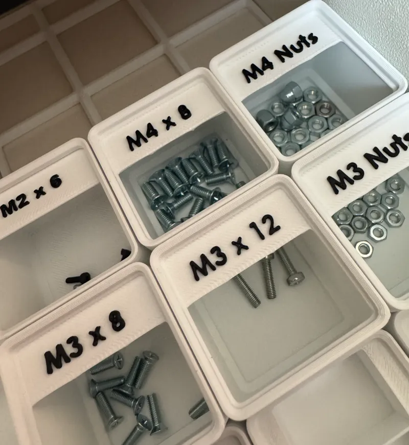 Gridfinity Metric Screw Bins
