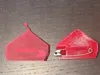 WWII Resistance Stocking Hat Lapel Pin -Transparent Red PETg