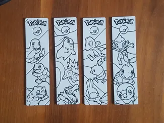 Pokemon Starter Bookmark Gen 1 - 4