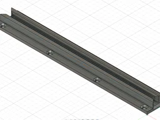 Schiene für 3-3,8mm Platten