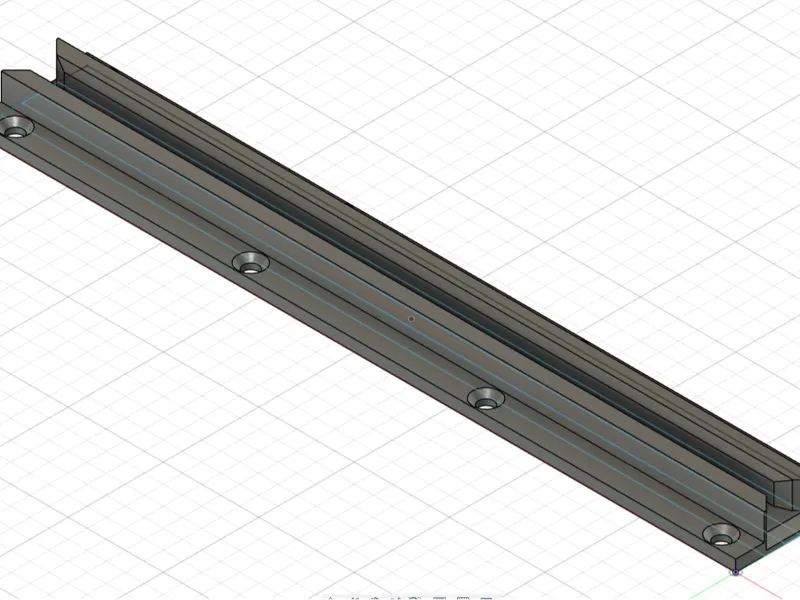 Schiene für 3-3,8mm Platten