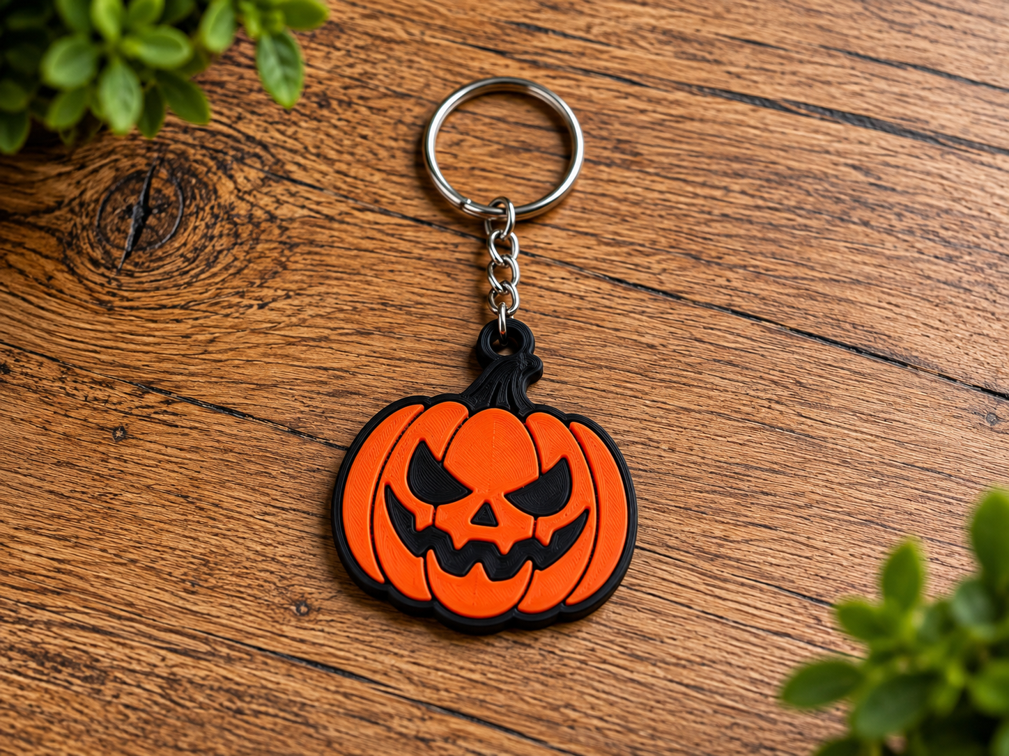 Jack-o’-Lantern Keychain – Halloween - 1