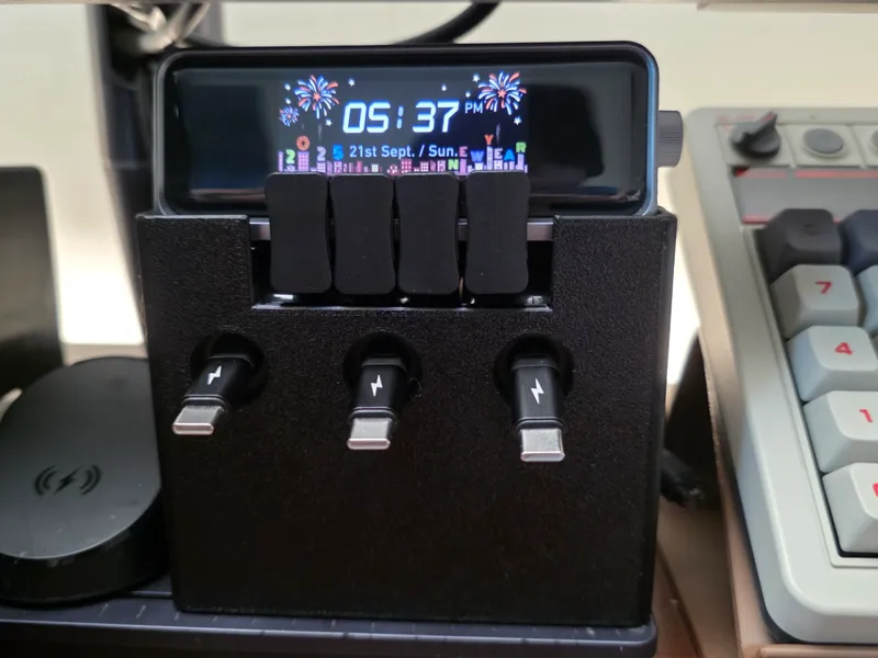 安克250W桌面充电Pro 支架 Anker prime 250w 桌面充电站 理线支架 充电底座