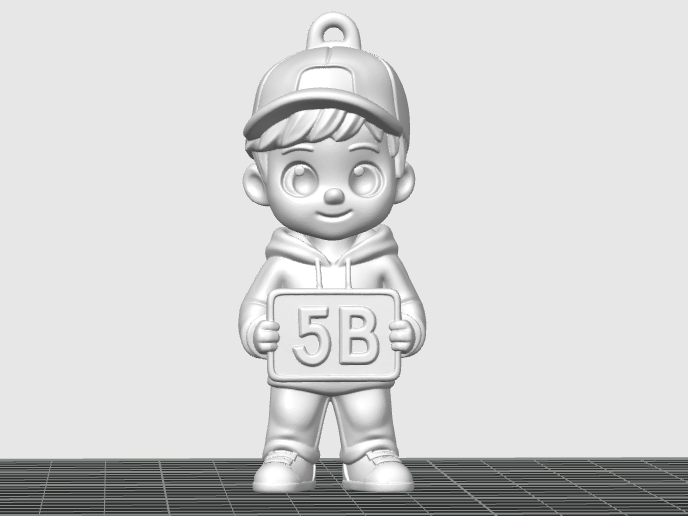 Cartoon Boy Keychain