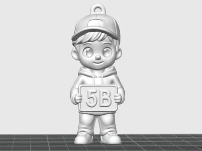 Cartoon Boy Keychain