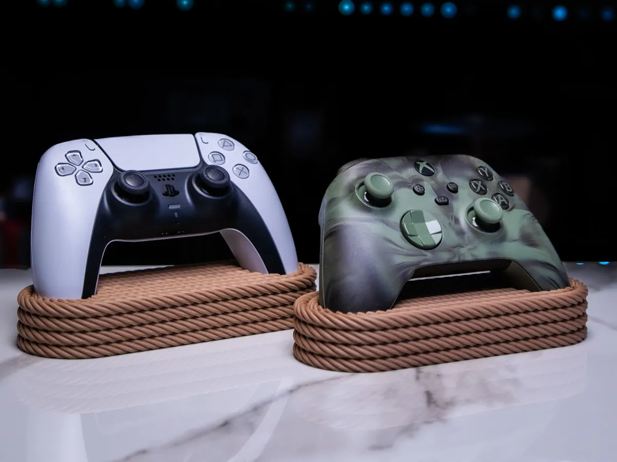 Budget Controller Rope Controlled Rope Series - XBOX & PS5 Controller Stand - Free 3D Print Model ...