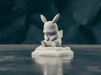 Pikachu Contemplation Statue