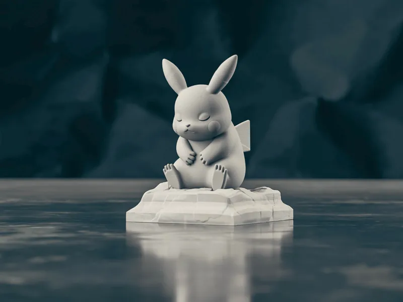 Pikachu Contemplation Statue