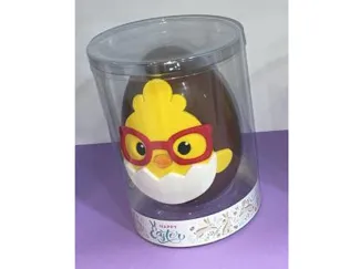 cute Easter cookie cutter, chick with glasses