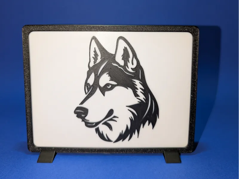 Husky wall art