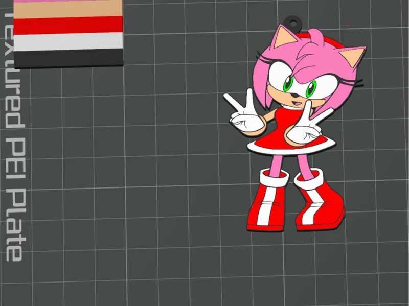 LLavero Amy Rose (sonic)