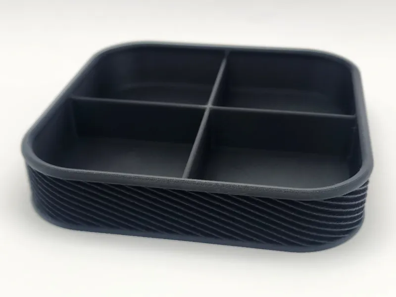 Modern Ribbed Organizer Tray