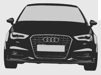 Small Tribute, Big Drive: Audi A3 8V 2012 Keychain