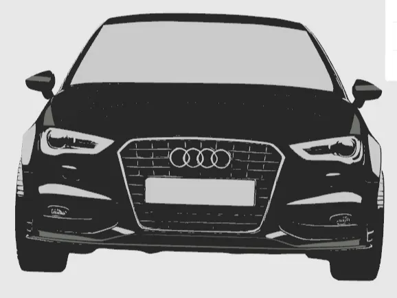 Small Tribute, Big Drive: Audi A3 8V 2012 Keychain