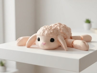 Cute Articulated Lamb Toy for Easter