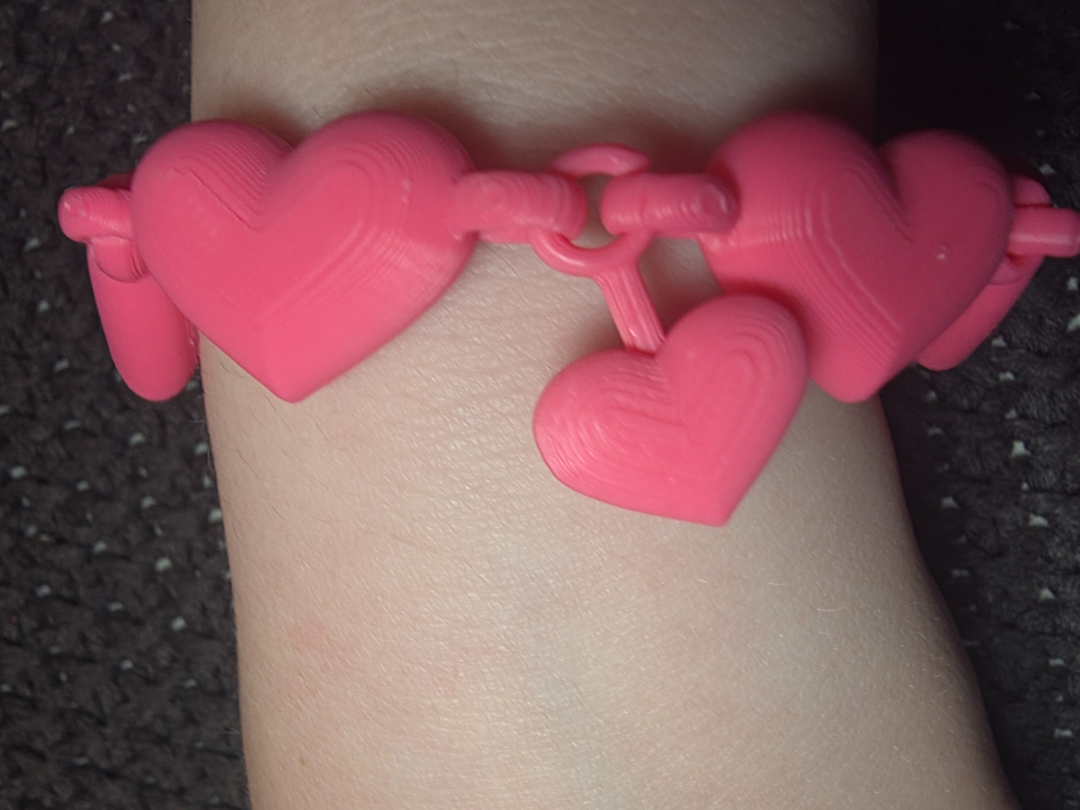 Heart chain bracelet 