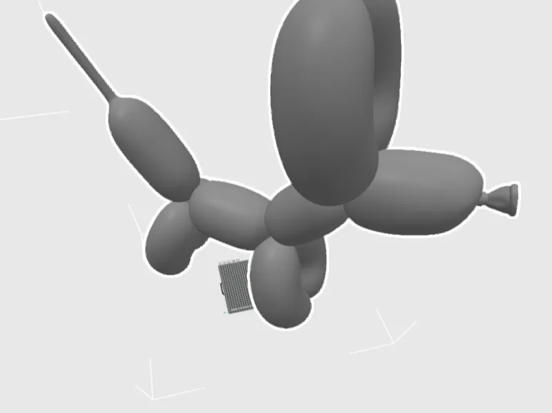 xxl balloon dog 100 cm tal 13 kg filament 