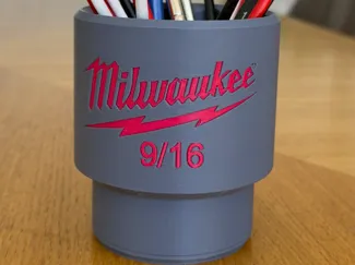 Milwaukee 9/16" Socket Pencil & Brush Holder