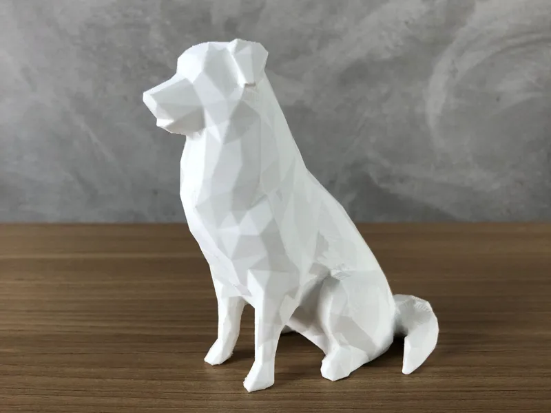 Australian Shepherd Low Poly