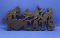 Inscription "i love cats" — photo 2