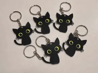 Black Cat Keychain
