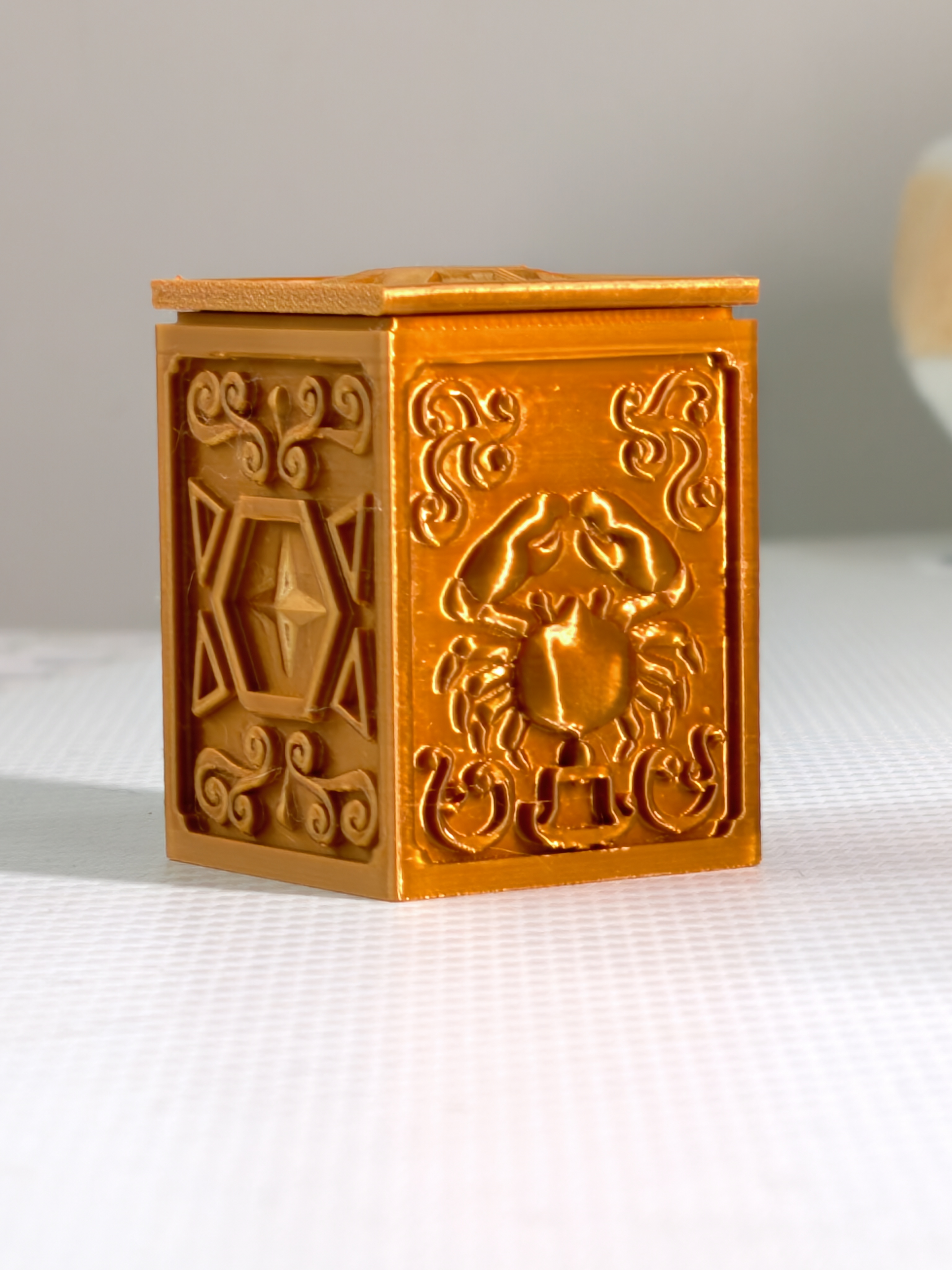 Cancer Deathmask Gold Saint Cloth Box (compatible with Brooke