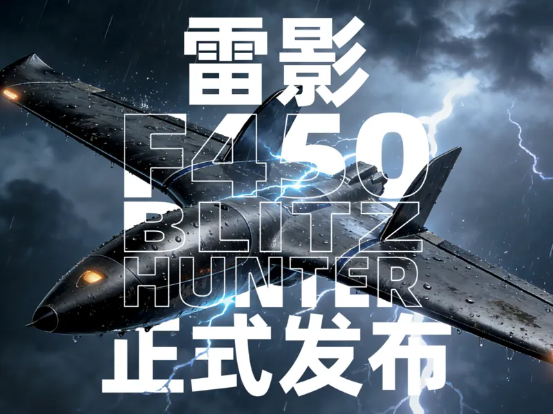 雷影 BlitzHunter F450，450mm翼展小飞翼