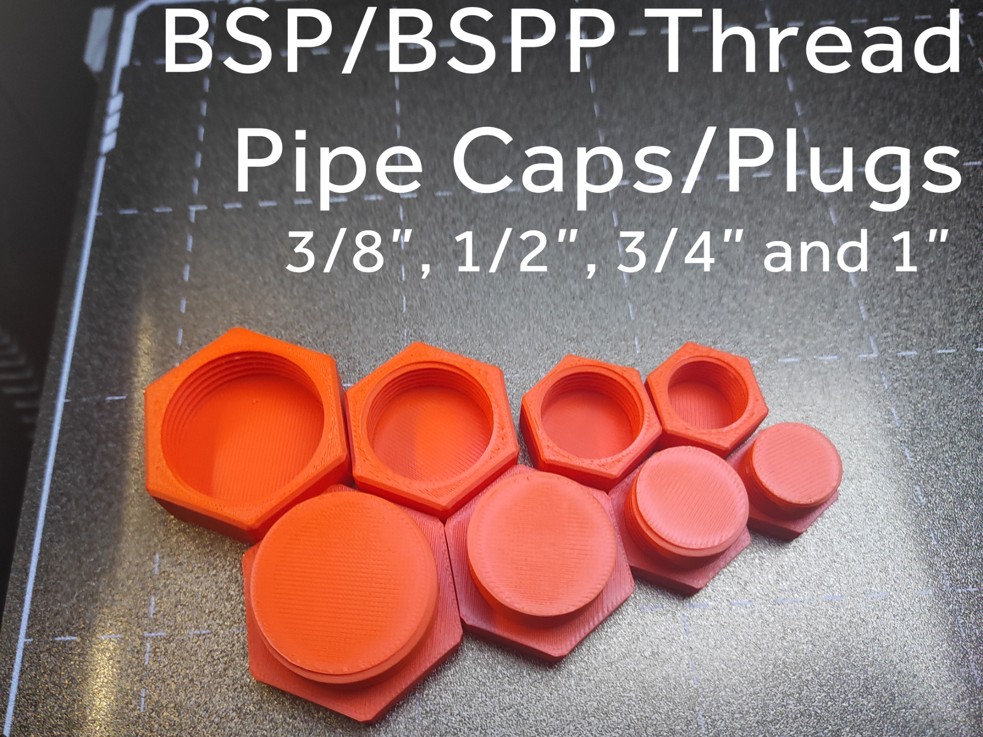 BSP Pipe Caps and Plugs Wrench Ready