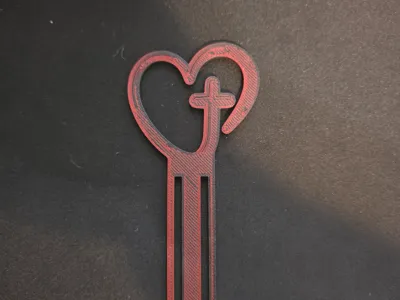 Heart-Cross Bookmark