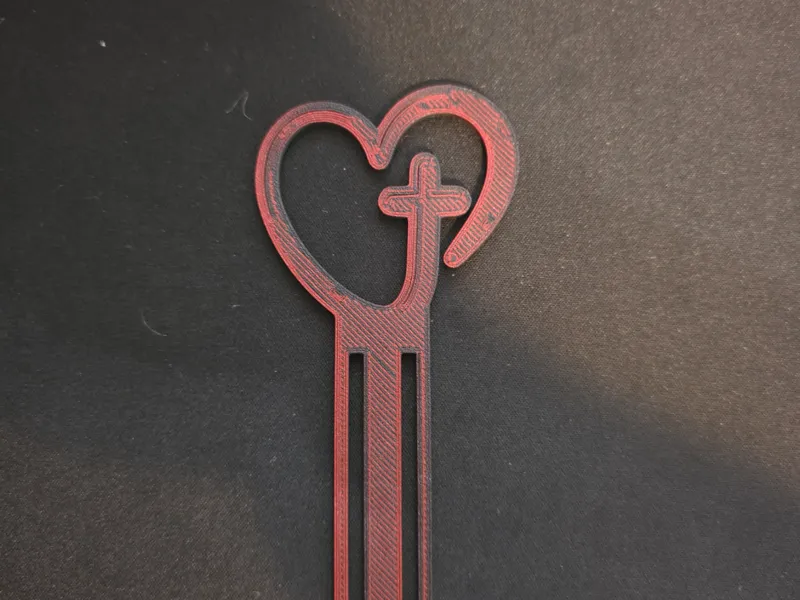Heart-Cross Bookmark